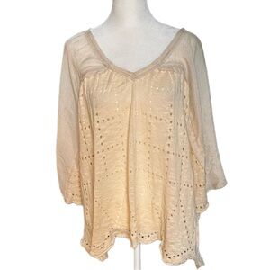 Buckle Cream Blouse